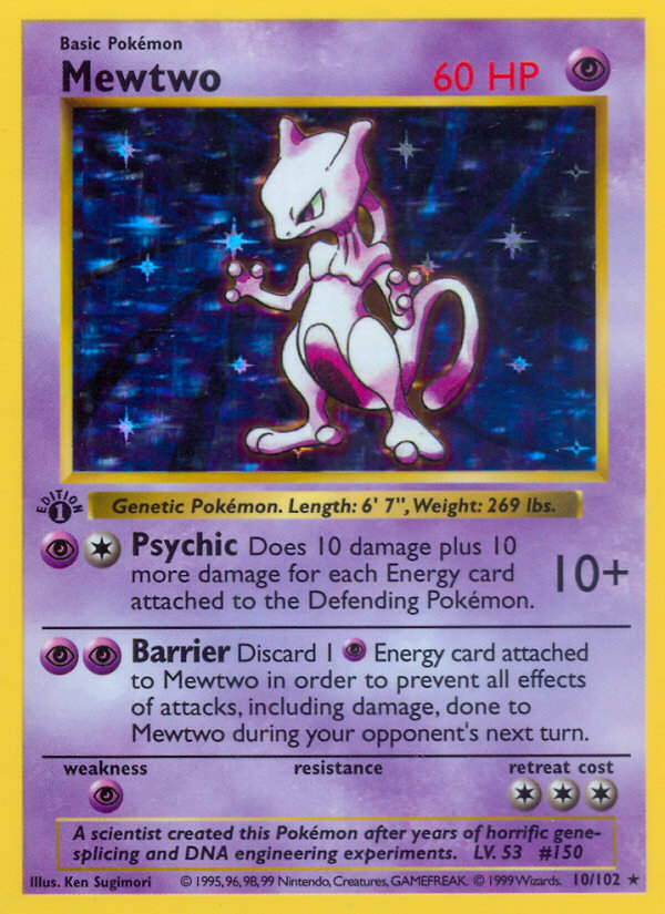 Mewtwo — illustrated card