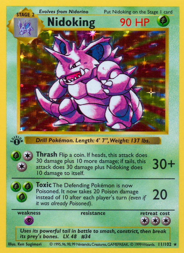 Nidoking — illustrated card