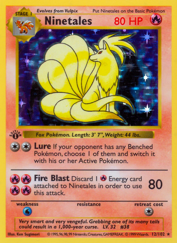 Ninetales — illustrated card