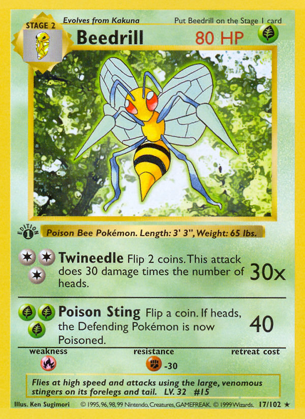 Beedrill — illustrated card