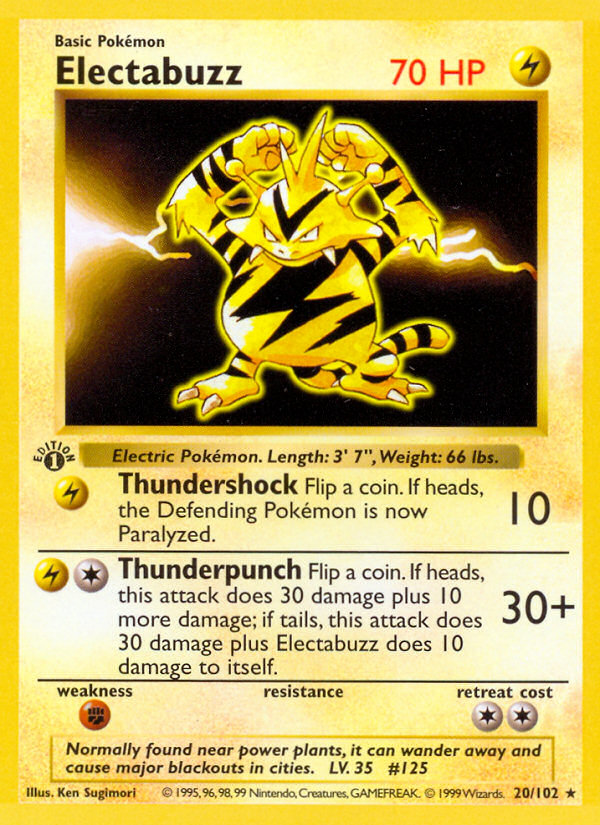 Electabuzz — illustrated card