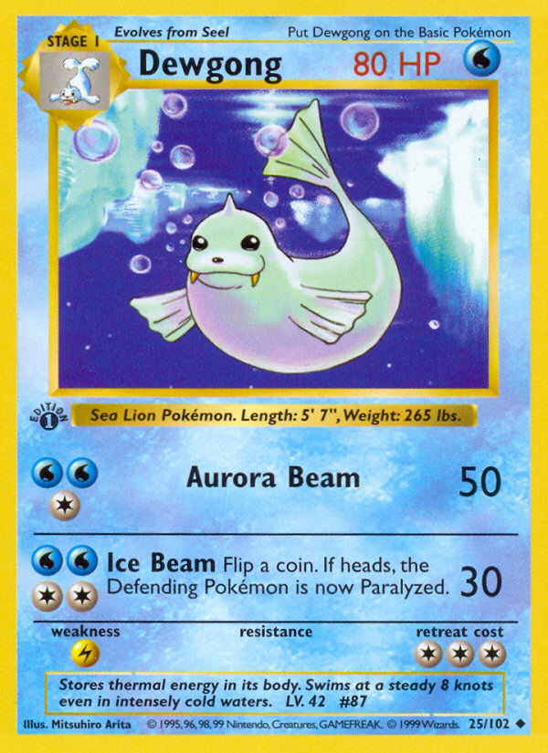 Dewgong — illustrated card