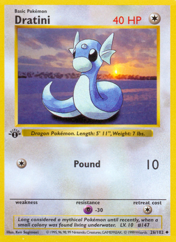 Dratini — illustrated card