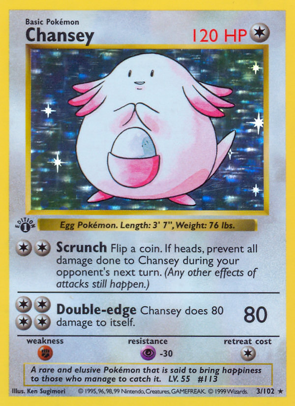Chansey — illustrated card