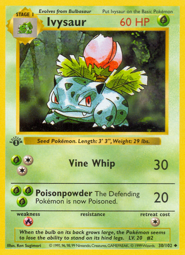 Ivysaur — illustrated card