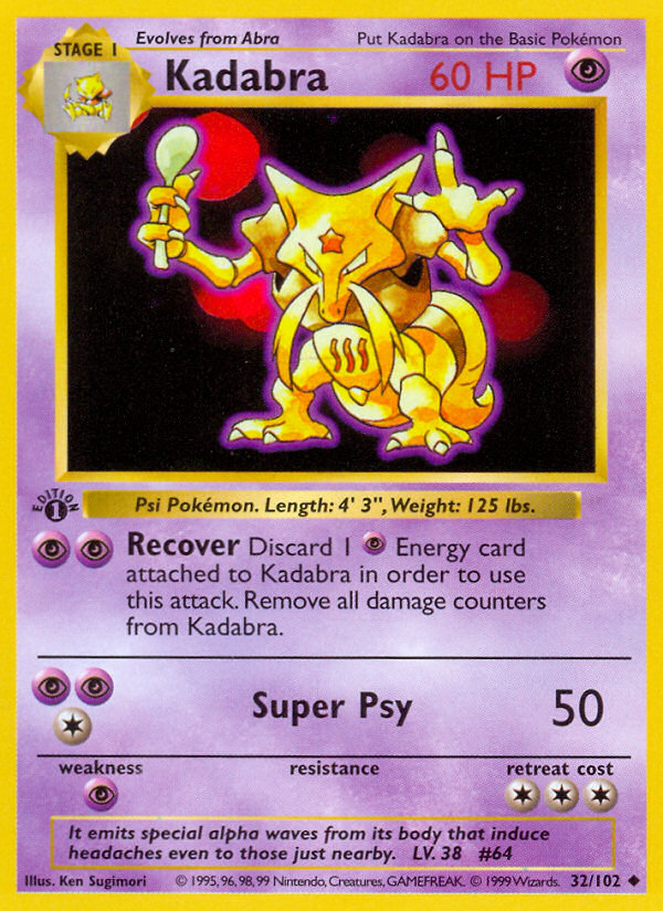 Kadabra — illustrated card