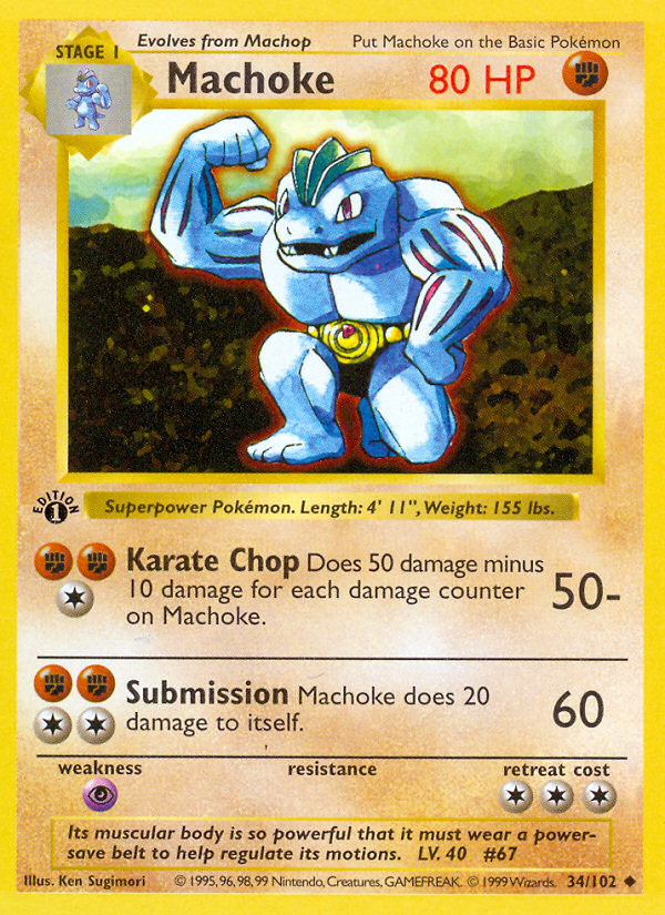 Machoke — illustrated card
