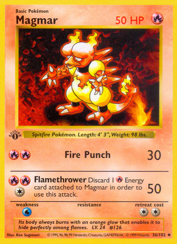 Magmar — illustrated card