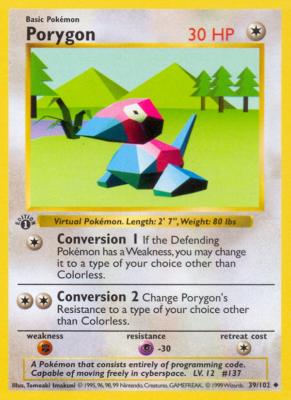 Porygon — illustrated card