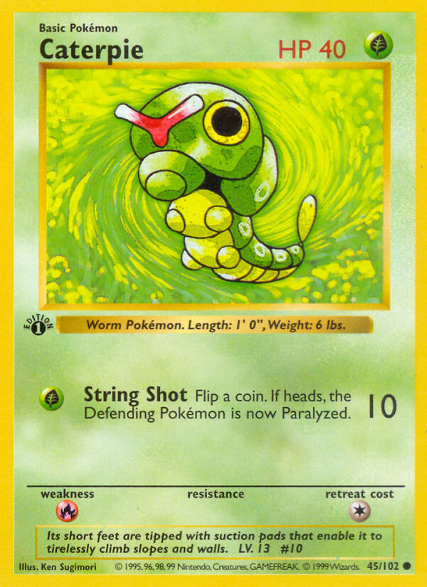 Caterpie — illustrated card