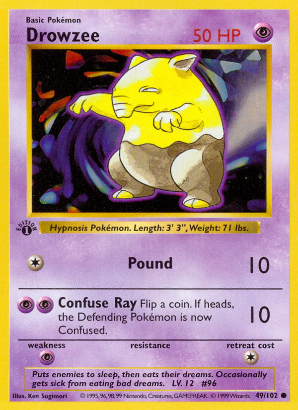 Drowzee — illustrated card