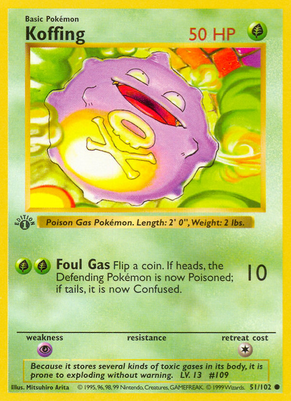 Koffing — illustrated card