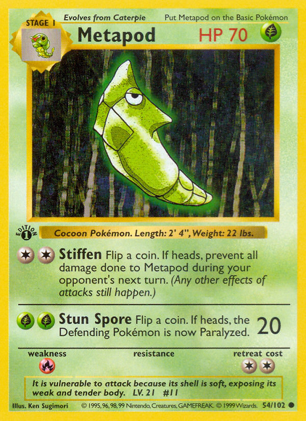 Metapod — illustrated card