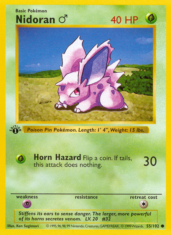 Nidoran ♂ — illustrated card