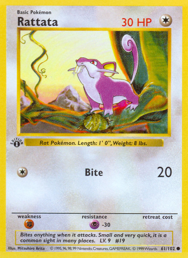 Rattata — illustrated card