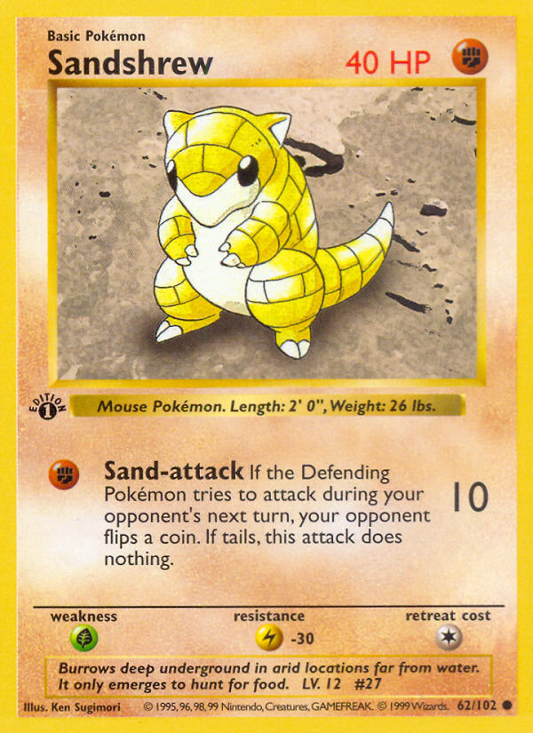 Sandshrew — illustrated card
