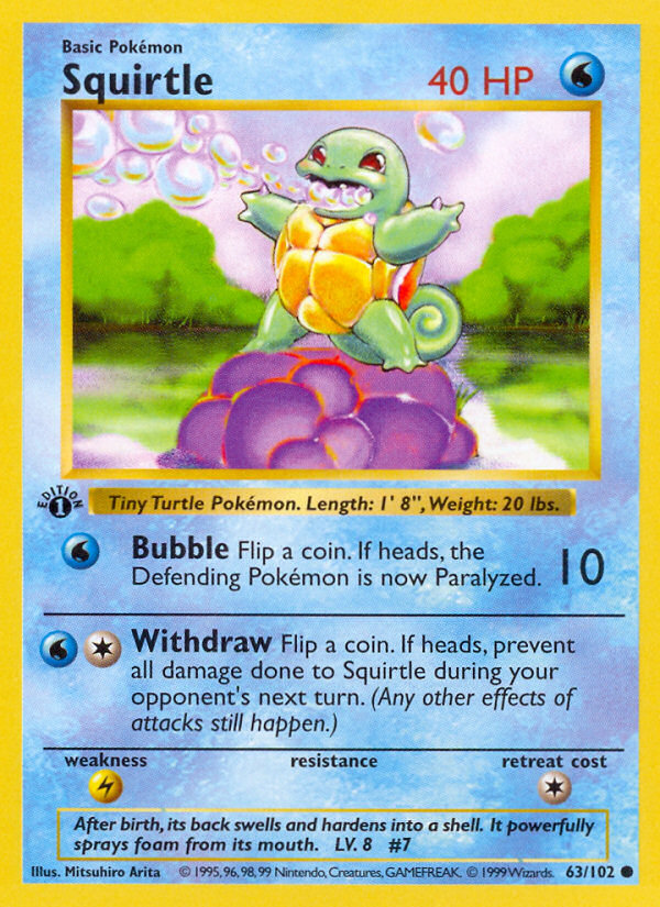 Squirtle — illustrated card