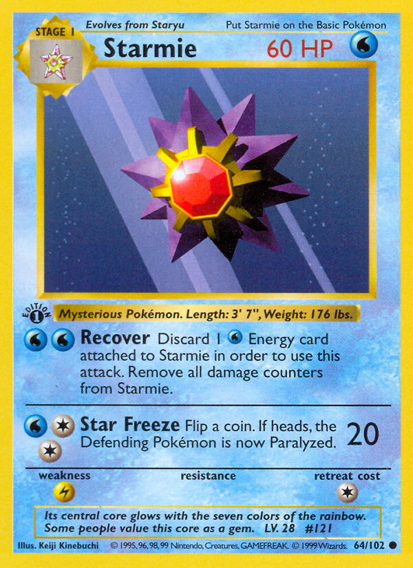 Starmie — illustrated card