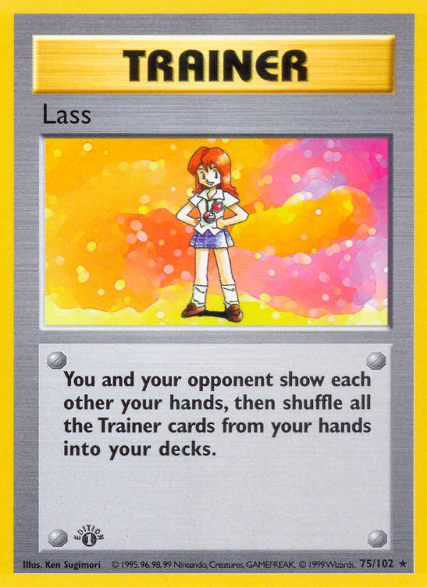 Lass — illustrated card