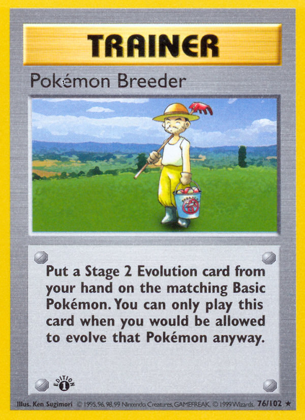 Pokémon Breeder — illustrated card