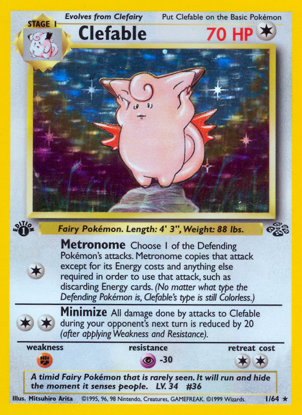 Clefable — illustrated card