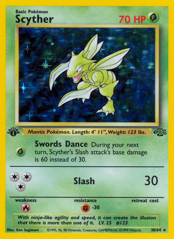 Scyther — illustrated card