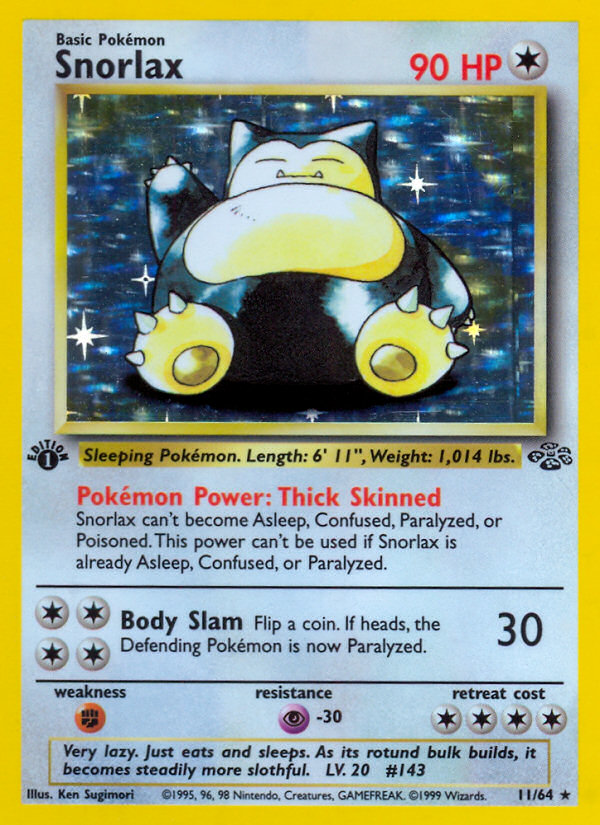Snorlax — illustrated card