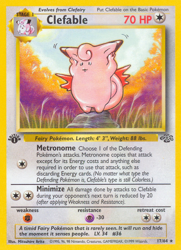 Clefable — illustrated card