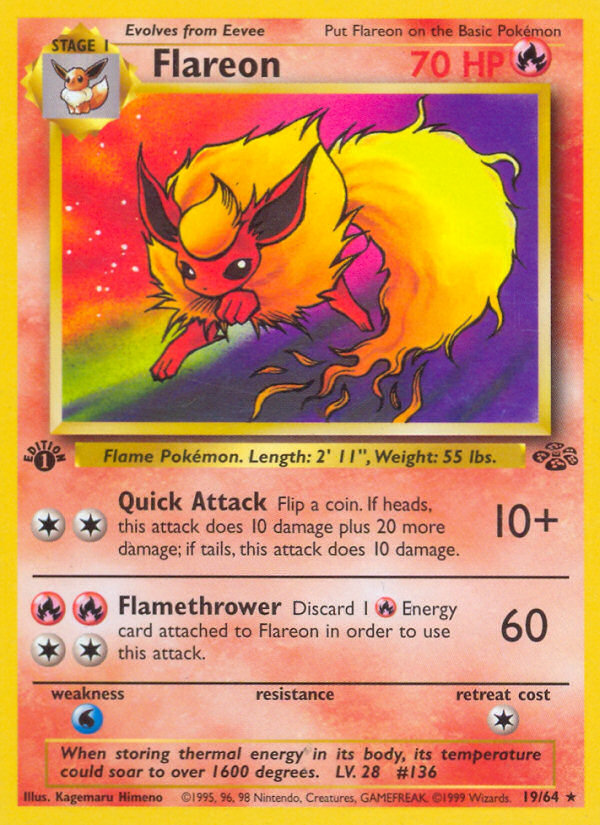 Flareon — illustrated card