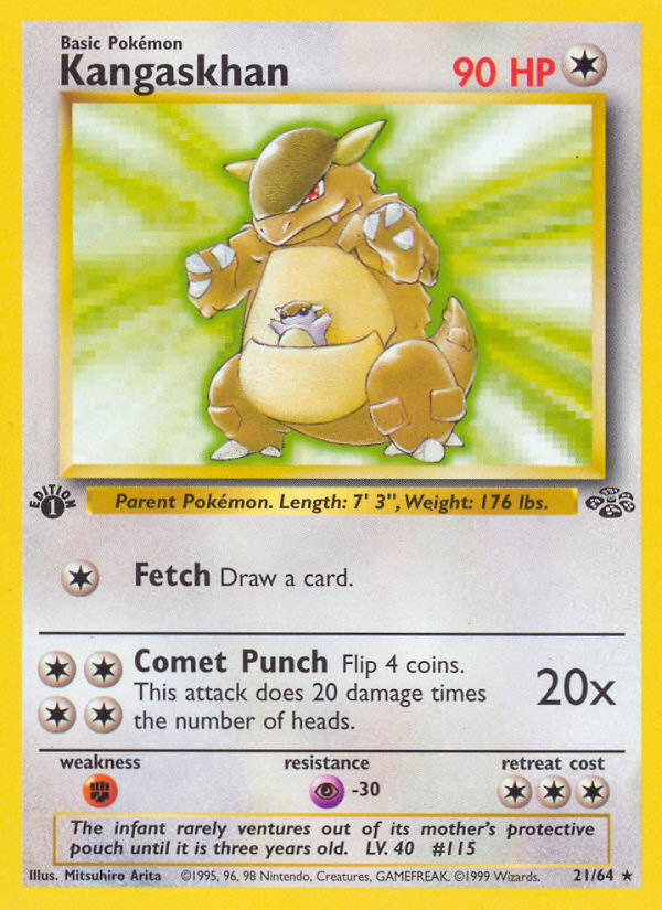 Kangaskhan — illustrated card