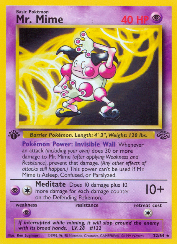 Mr. Mime — illustrated card