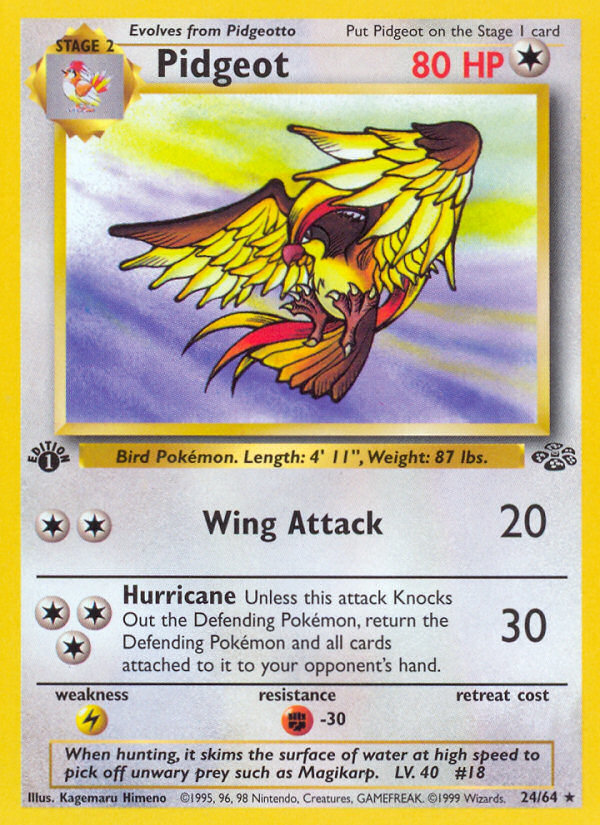 Pidgeot — illustrated card