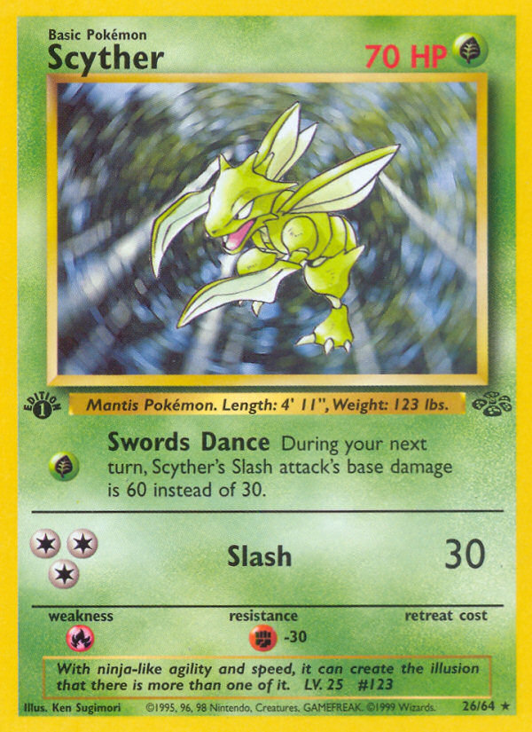 Scyther — illustrated card