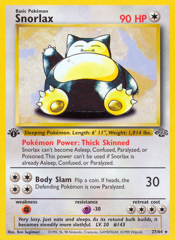 Snorlax — illustrated card