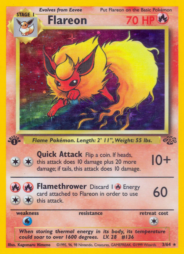 Flareon — illustrated card