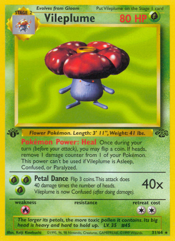 Vileplume — illustrated card
