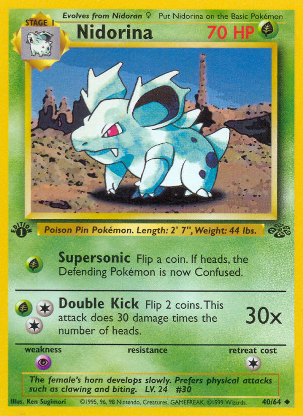 Nidorina — illustrated card