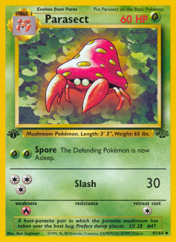 Parasect — illustrated card