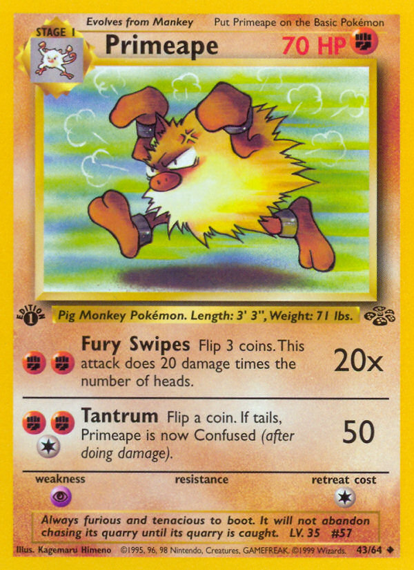 Primeape — illustrated card