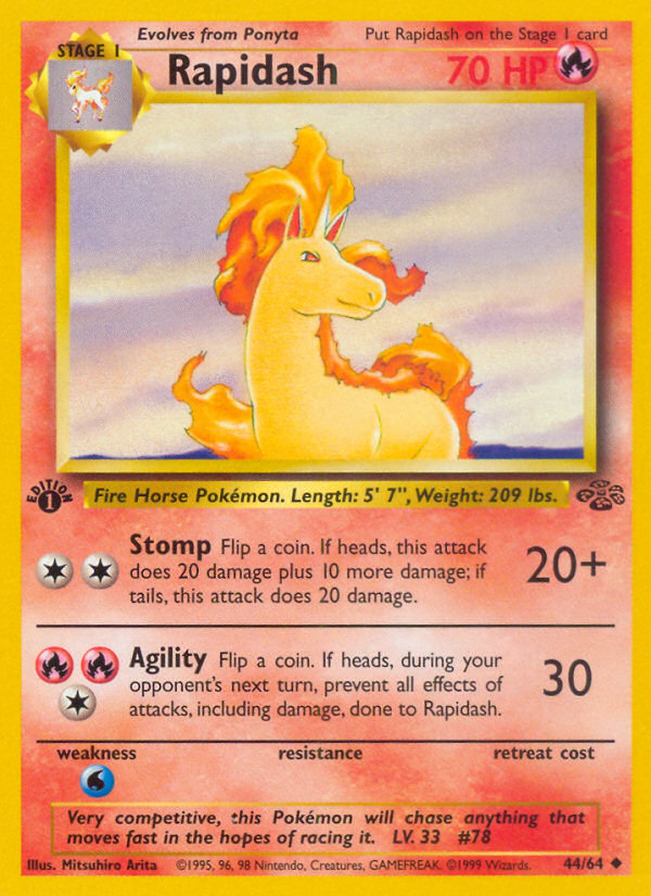 Rapidash — illustrated card