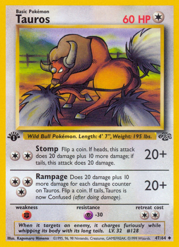 Tauros — illustrated card