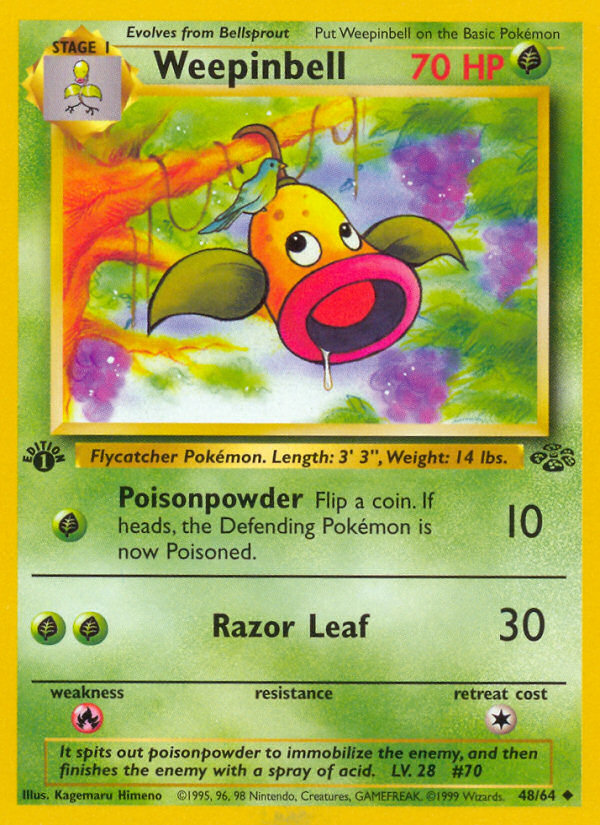 Weepinbell — illustrated card