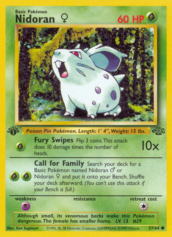 Nidoran ♀ — illustrated card