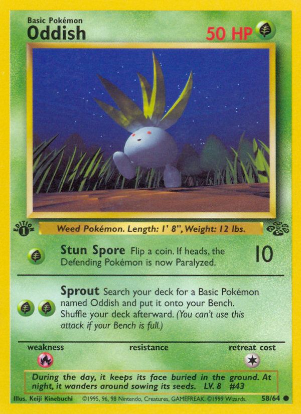 Oddish — illustrated card