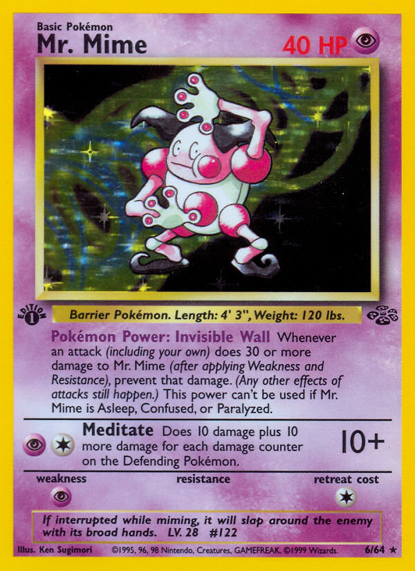 Mr. Mime — illustrated card