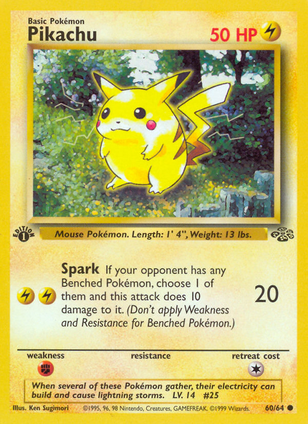 Pikachu — illustrated card