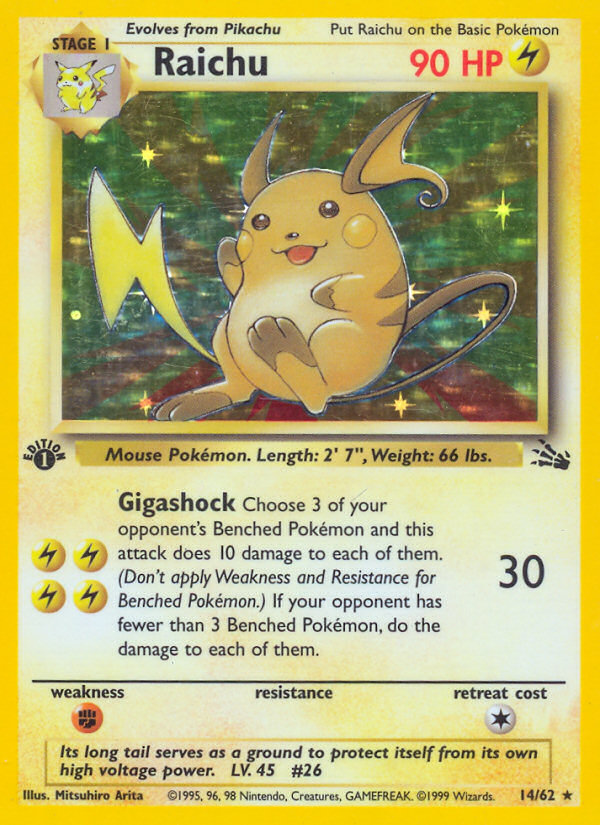 Raichu — illustrated card