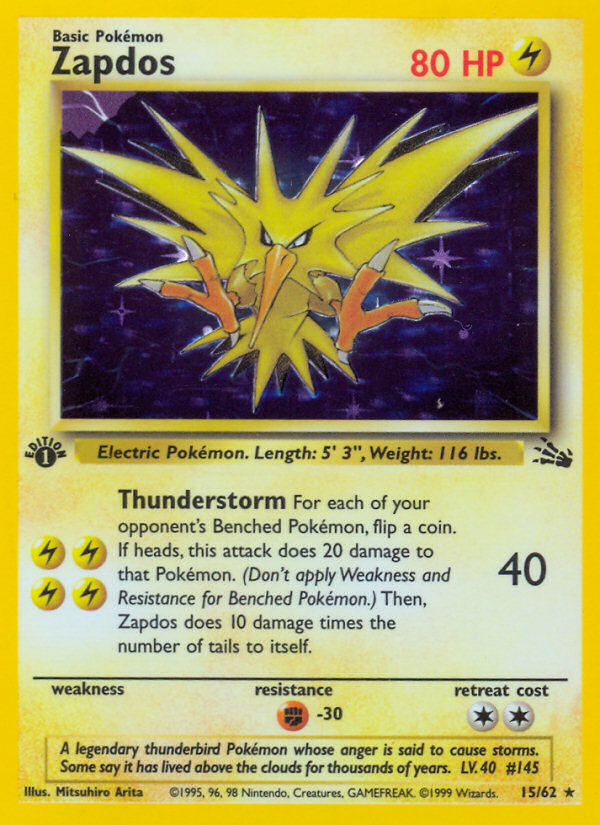 Zapdos — illustrated card