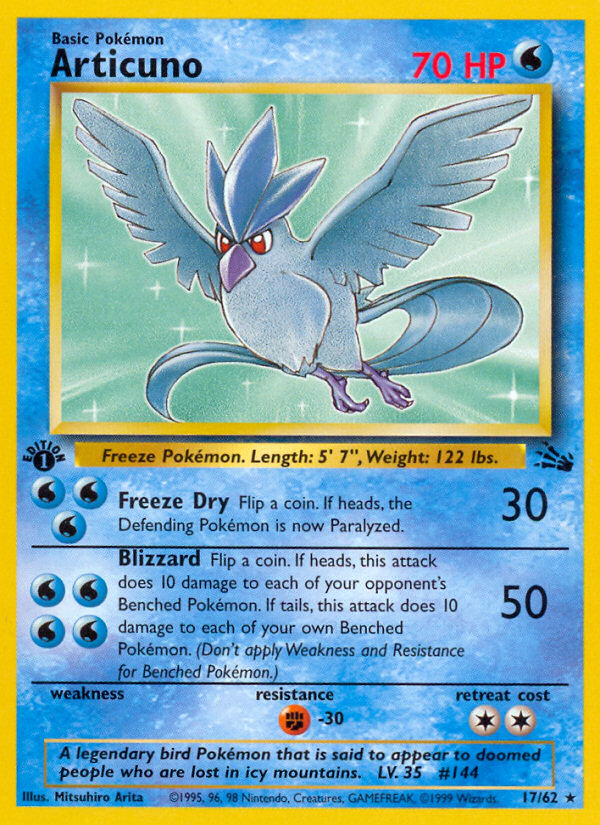Articuno — illustrated card