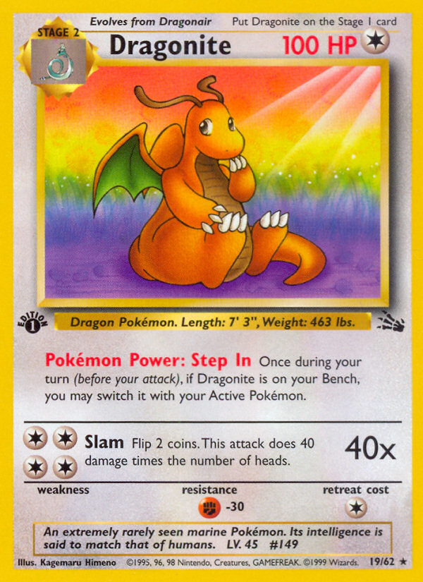 Dragonite — illustrated card